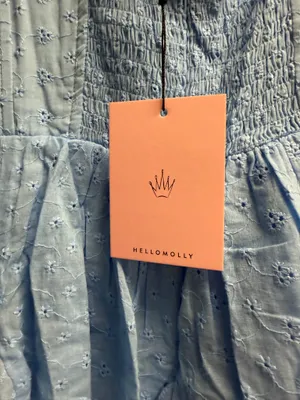 Hello Molly XS light blue eyelet dress thumbnail 4