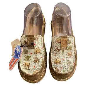 NWT Ariat x Sendero Cruiser Shoes 7 Copper Metallic Nueces Western Cowgirl Rodeo thumbnail 1