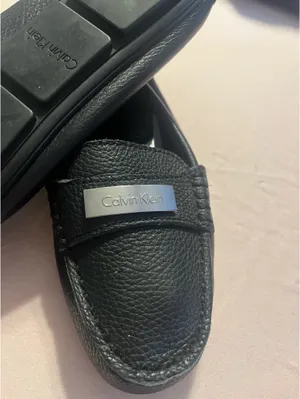 Calvin Klein black leather loafer thumbnail 2