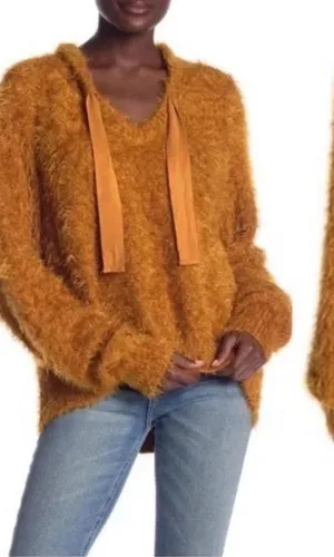 Free People Fuzzy Hoodie Oversized thumbnail 1