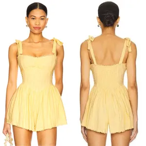 Show Me Your Mumu Regal Romper In Lemonade Yellow thumbnail 3