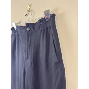 Zara Women’s Black Paperbag Waist High Rise Elastic Waist Tapered Pants Size M thumbnail 4