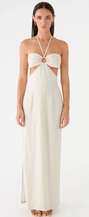 Peppermayo striped maxi dress thumbnail 1