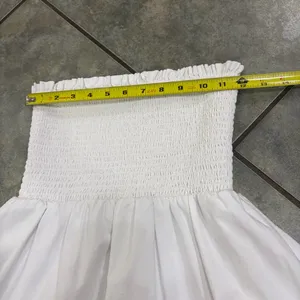 American Eagle White tube top dress sz XS Y2K Preppy Bridal Vacay thumbnail 8