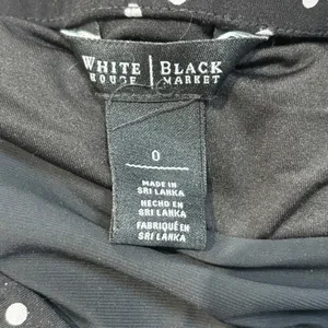White House Black Market Convertible‎ Dress Women 0 Black Polka Dot Genius Retro thumbnail 8