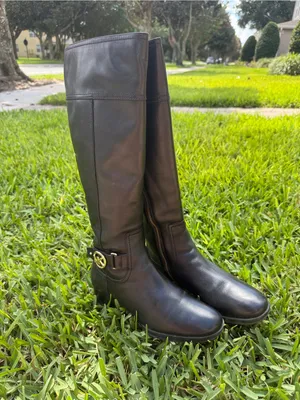Michael Kors Women's Harland Boot Vachetta Leather Black thumbnail 3