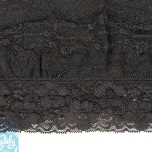 NWT Scalloped Lace Bandeau in Black Size XL thumbnail 2