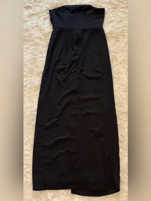 NEW Dress The Population Jasmine Strapless Black Sheath Maxi Dress sz L thumbnail 7