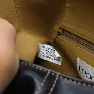 Mondani Shoulder Bag Women's Large Hobo Black Faux Leather Contrast Stitch thumbnail 6