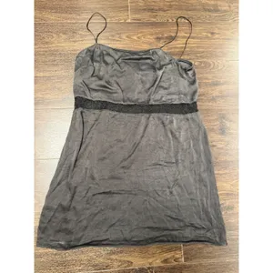 Zara Trafaluc Silk-Look Mini Slip‎ Dress with Lace Detail thumbnail 3