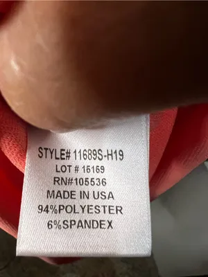 Slinky Brand Coral Orange Sleeveless Midi Dress Casual Resort Summer thumbnail 6