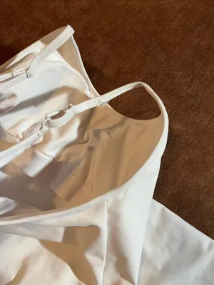 Old Navy Active white dress size small Padded top but no shorts under! thumbnail 4