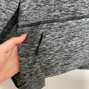 Lululemon Ready to Rulu Fleece Pullover Heathered Black Size 6 thumbnail 7