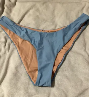 J. Crew Light Blue Bikini Swim Bottom Cheeky Medium thumbnail 1
