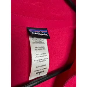 Patagonia Women's Micro D 1/4-Zip Fleece Pullover Size Small Magenta Pink thumbnail 5