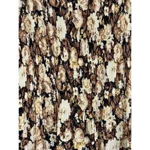 Abercrombie & Fitch Black Brown Cream Floral Pleated Sleeveless Dress Size M thumbnail 3