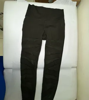 Lululemon Wunder Under Pant (Hi-Rise) *Tech Mesh 28" Dark Olive size 8 thumbnail 5