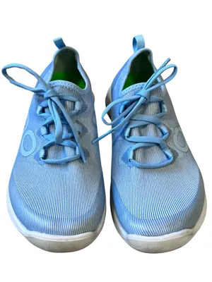 Oofos OOmg Sport LS Shoes Womens Size 8 Lace Up Recovery Sneakers Blue White thumbnail 11