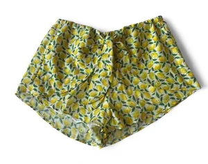 Gianni Bini Womens Harper Tie Front Elastic Waist Eyelet Lemon Print Shorts thumbnail 1