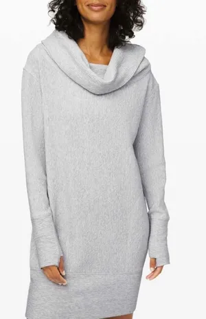 Lululemon Women's Along the Way Dress Ultra Light Gray Size: L thumbnail 1