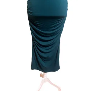 Halogen Ruched Midi Dress Womens Medium Teal New Mock Neck Sleeveless thumbnail 8