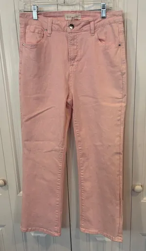 Risen pale pink jeans size 13/31 thumbnail 1