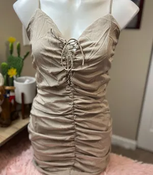 Nude dress Tan thumbnail 1