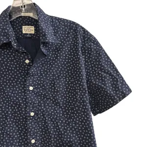 J.Crew Women’s S Blue‎ Floral Short Sleeve Button-Up Shirt Casual Summer thumbnail 10