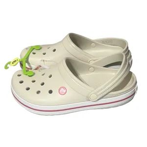 Crocs Crocband Clogs Women 9 Men 7 Stucco Pink Comfort Shoes 11016-1AS‎ NWT thumbnail 3