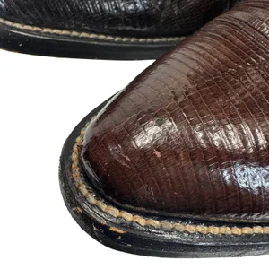 Circle G Boots Womens‎ 6.5 Brown Exotic Lizard Skin Leather Western Cowboy Boho thumbnail 8