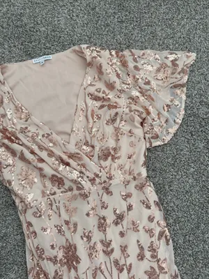 Baltic Born Esme Sequin Dress I Rose Gold Size Medium thumbnail 6