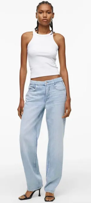 Good American x Zara ZW 90's Relaxed Jeans thumbnail 1