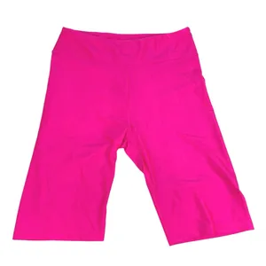 Roma Concept Neon Pink Pull On Elastic Yoga Athletic Legging Biker Shorts Size S thumbnail 1