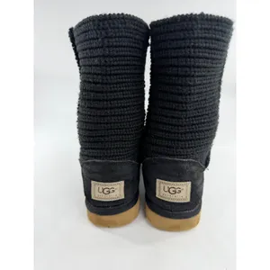 UGG Australia Classic Cardy 5857 Black Knit Mid Calf Boots Womens 7 thumbnail 5