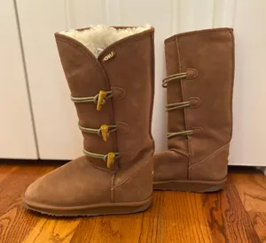 Emu Chestnut Button Boots Brown Size 8 thumbnail 1