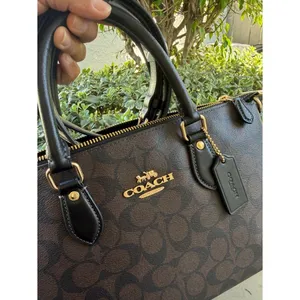 NEW Coach Georgia Satchel In Signature Canvas New IM/BROWN BLACK CR157 IMAA8 thumbnail 8