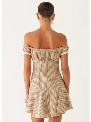 Peppermayo Jumana Off Shoulder Mini Dress size 4 NWT thumbnail 3