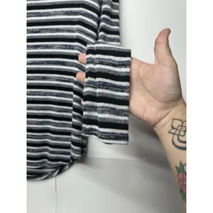 American Eagle Outfitters Soft & Sexy Plush V-Neck Striped Shirt Women's Medium￼ thumbnail 4