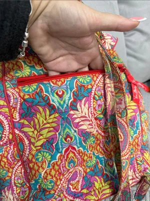 Vera Bradley Quilted Floral Paisley  Drawstring Backpack - Multicolor thumbnail 6
