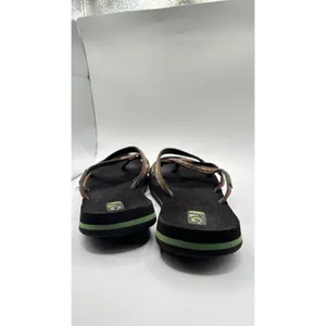 Teva Olowahu Comfortable stretchy strappy rainbow sandals flip flops sz 10 thumbnail 4