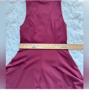 Free People Maroon Halter Dress Open Back thumbnail 8