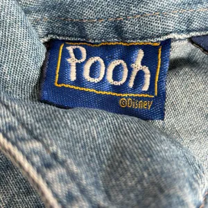 Vintage‎ Disney Pooh Chambray Denim Shirt Tigger Piglet Embroidery Button Front thumbnail 7