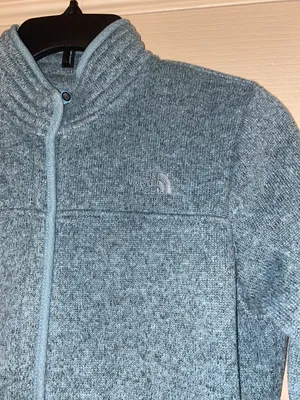 The North Face Blue Fleece Zip-up Jacket thumbnail 2