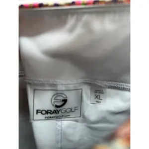 Foray Golf Skirt Women XL NWT Multi Pink Chevron‎ Print Patch Pocket Mini Skort thumbnail 6