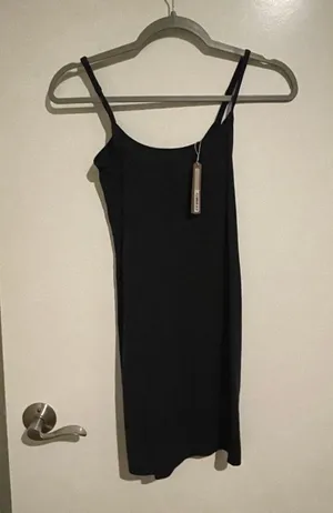 SKIMS NWT Fits Everybody Slip Dress S Onyx thumbnail 2