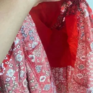Anthropologie Abel the Label‎ Women’s Lola Red Hi-Low Maxi Dress Size XS thumbnail 8