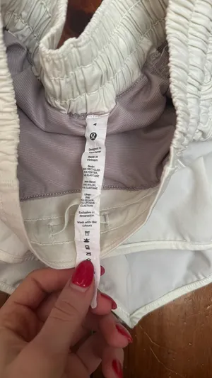Light Yellow Lululemon Shorts Hotty Hot thumbnail 2