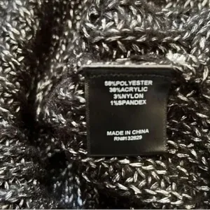 NBD Mundaka Distressed Oversized Black Metallic Sweater(Size Small) thumbnail 6