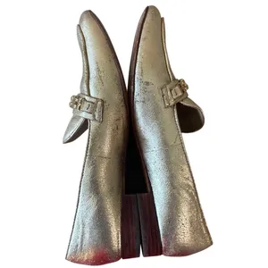 Tory Burch Gemini Link Metallic Gold Loafers‎ 9 thumbnail 7