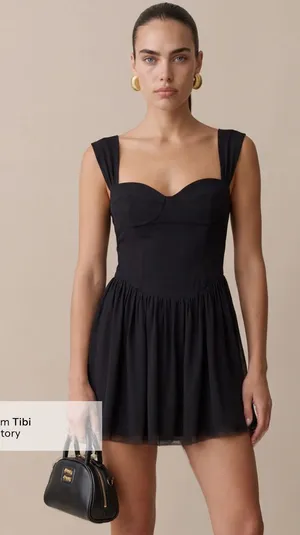 NWT Few Moda Addilyn Dress size 4 Black Kourt mini thumbnail 1